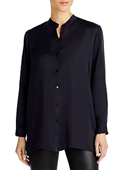 Eileen Fisher - Mandarin Collar Tunic Shirt