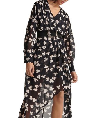 The Kooples Naive Flowers Midi Dress | Bloomingdale's