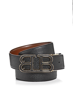 Bally Men's Mirror B Leather Belt