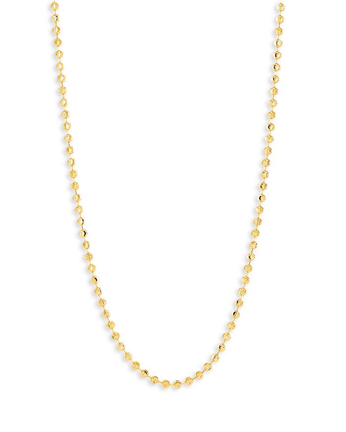 14k moon cut deals chain