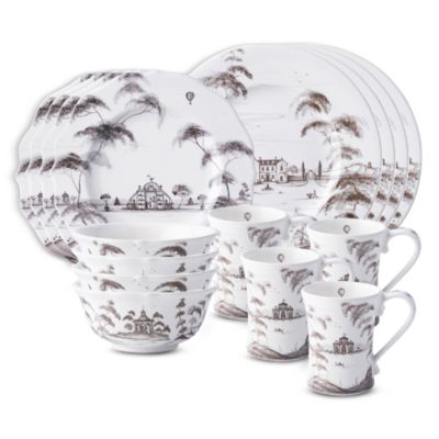 Country Estate 16 Piece Dinnerware Set, Service for 4