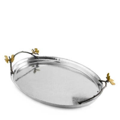 Butterfly Ginkgo Oval Tray