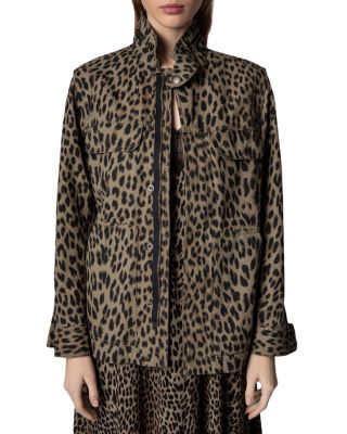 leopard spring coat