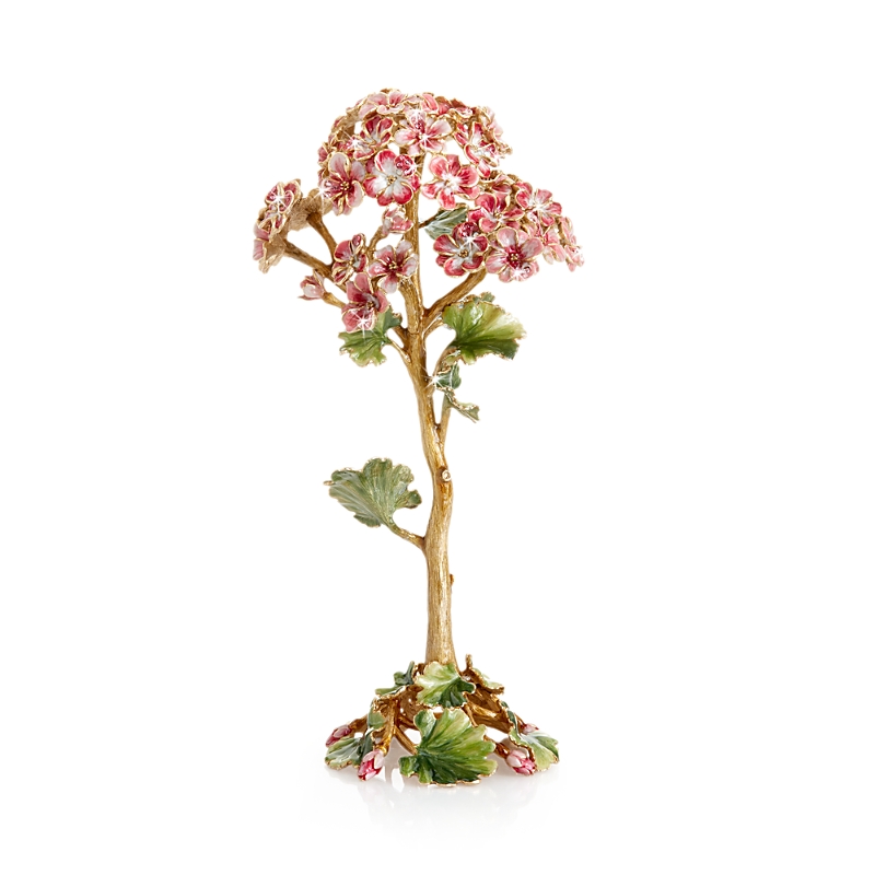 Jay Strongwater Gernamium Flower Objet In Flora