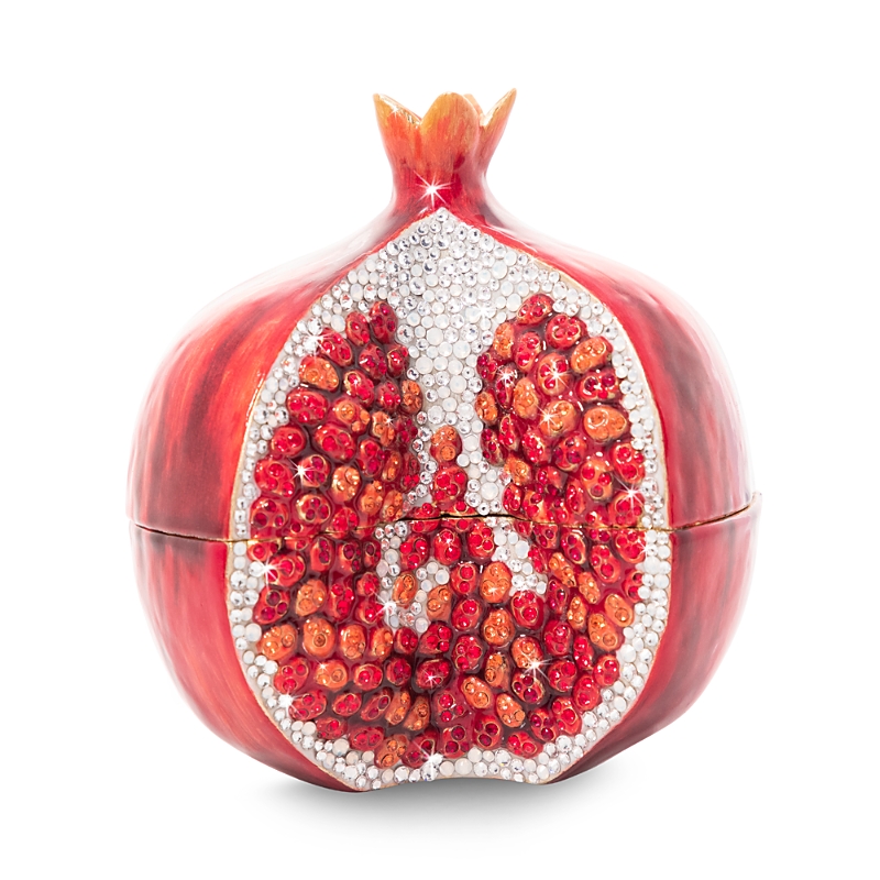 Jay Strongwater Pop Life Pomegranate Box In Red