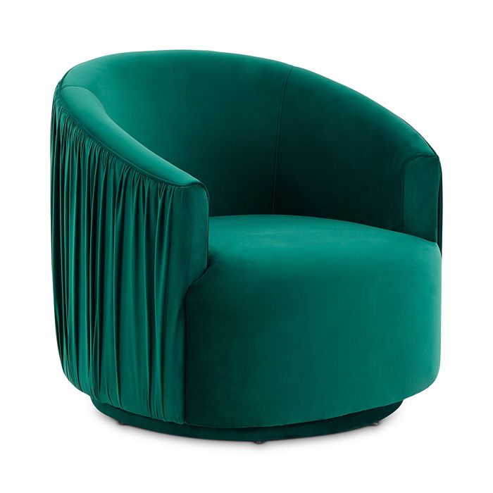 TOV Furniture London Pleated Velvet Swivel Chair Bloomingdale's