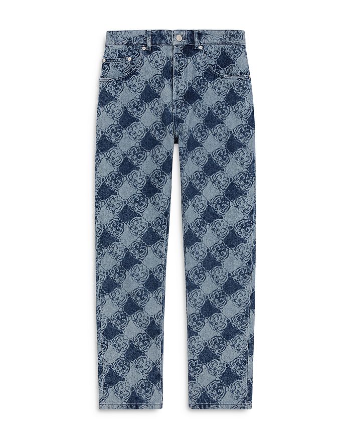 Kenzo Monogram Tapered Regular Fit Cropped Pants | Bloomingdale's