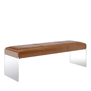 Tov Furniture Envy Acrylic Bench In Brown