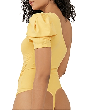 Free People Somethin Bout You So One Shoulder Bodysuit In Sunshine Combo