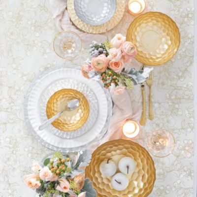 Rufolo Glass Honeycomb Service Plate Charger