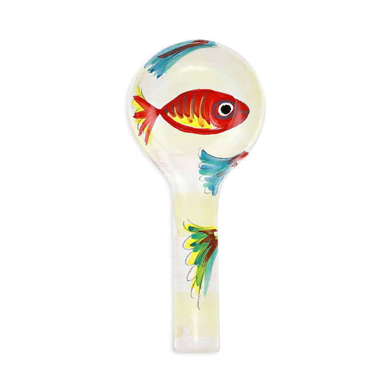 Vietri Pesci Colorati Spoon Rest In White