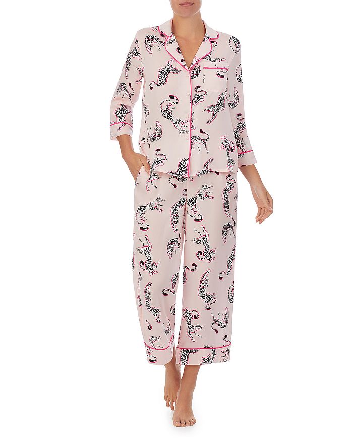 kate spade new york Printed Cropped Pajama Set Bloomingdale's