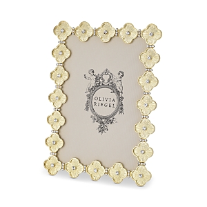 Olivia Riegel Gold Clover Picture Frame, 4 x 6