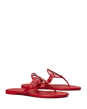 Shop Tory Burch Women's Miller Thong Sandals In Tory Red