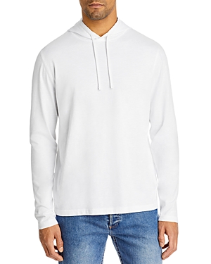 The Men's Store At Bloomingdale's Cotton Solid Hooded Long Sleeve Tee - 100% Exclusive In White