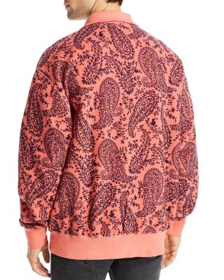 aries faux fur half zip pullover jacket