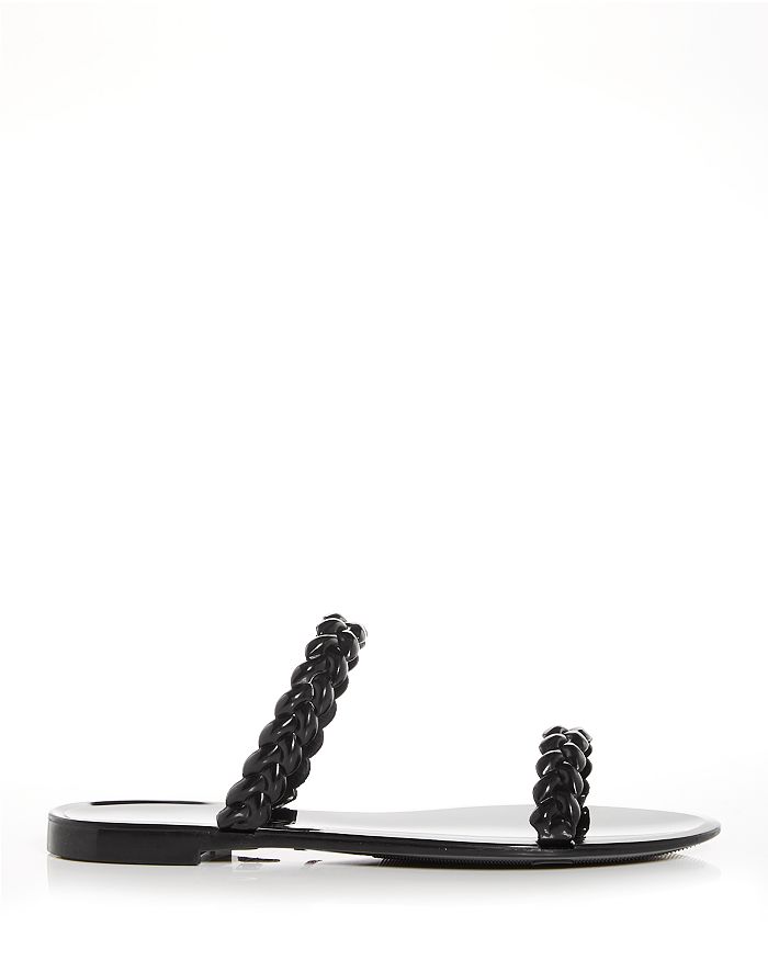 Stuart Weitzman Women's Sawyer Jelly Slide Sandals In Black