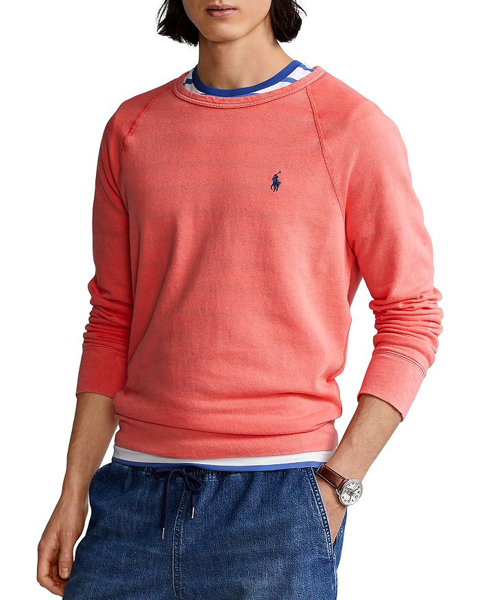 Polo Ralph Lauren Cotton Spa Terry Solid Crewneck Sweatshirt