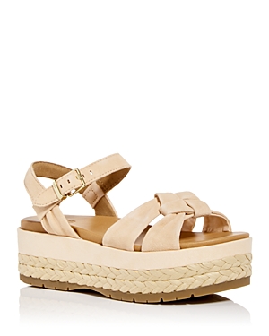 Ugg Women's Neusch Platform Sandals In Peach Fuzz Suede