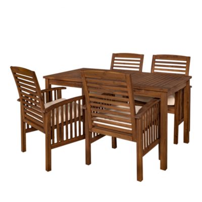 WALKER EDISON 5 Piece Modern Patio Dining Set | Bloomingdale's