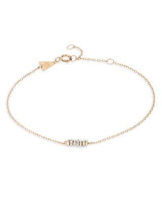 Adina Reyter - 14K Yellow Gold Mini Beads Diamond Bead Chain Bracelet