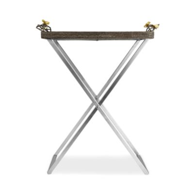 Butterfly Ginkgo Butler Tray Stand