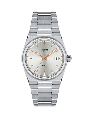 Shop Tissot Prx Watch, 35mm In Silver/silver