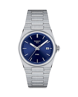Shop Tissot Prx Watch, 35mm In Blue/silver