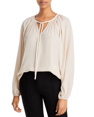 T-Tahari Tie Neck Airflow Shirt