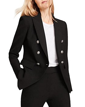 Womens Clothing Jackets Blazers sport coats and suit jackets Balmain Double-breasted Wool Blazer in Pink 
