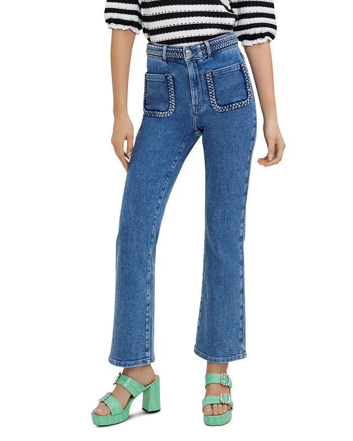122PLATANO Jeans with braided detailing - Pants & Jeans - Maje.com
