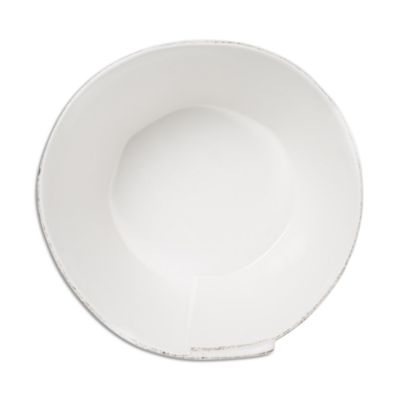 Lastra White Large Stacking Serving Bowl