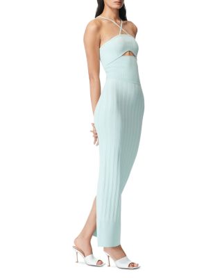 white christmas dresses Cap Sleeve Cut-Out Gown main image 1