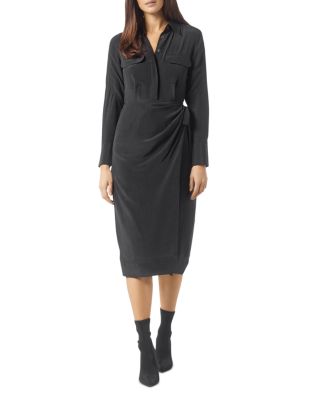 Equipment Quentell Midi Dress In True Black