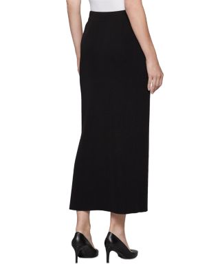 Pull On Slit Hem Skirt