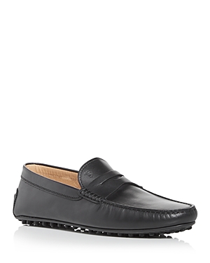 Tod's Men's Gommino Moc Toe Drivers In Black Leather