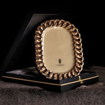 L&#39;Objet Cuban Link Picture Frame, 5&amp;quot; x 7&amp;quot;