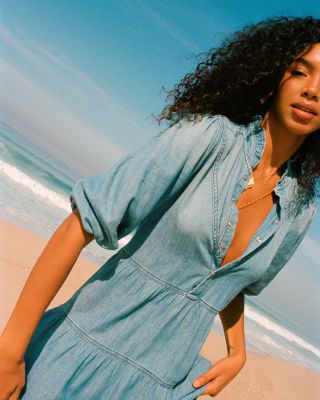 ワンピース Bibiy. WILLOW DRESS ba&sh Willow Chambray Midi Dress | Bloomingdale's Women