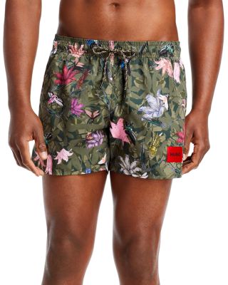 BOSS - Swim shorts with monogram print