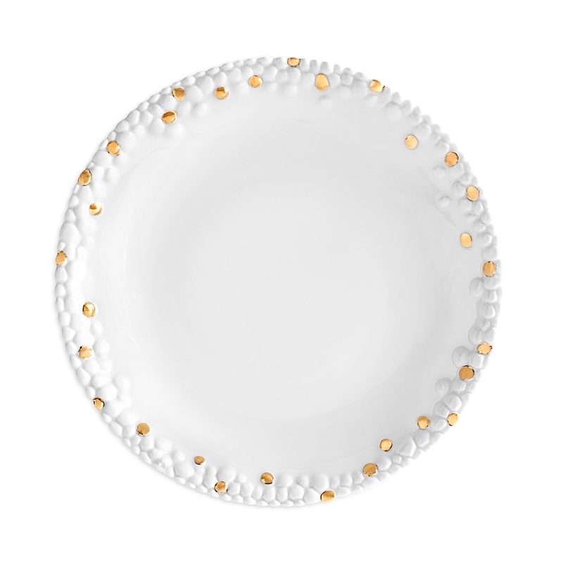L'objet Haas Mojave 24k Gold & Porcelain Bread & Butter Plate In White/gold
