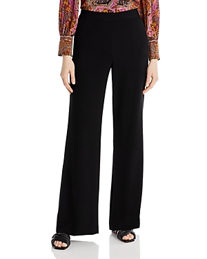 Kobi Halperin Adrian Silk-blend Straight Leg Pants In Black
