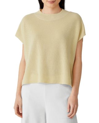 Eileen Fisher Mock Neck Square Top Bloomingdale's
