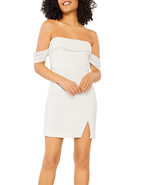 Shop Likely Paz Off The Shoulder Mini Dress In White