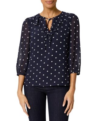 hobbs polka dot top