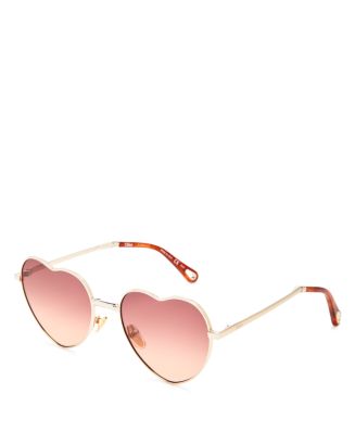 Chloé Heart Shape Foldable Sunglasses, 59mm | Bloomingdale display picture 2