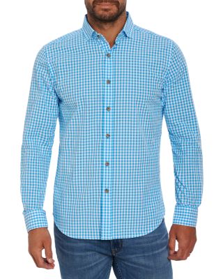 Robert Graham Conroe Cotton Blend Check 