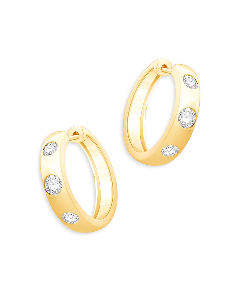 Bloomingdale's Fine Collection Diamond Hoop Earrings in 14K Yellow Gold, 0.60 tcw
