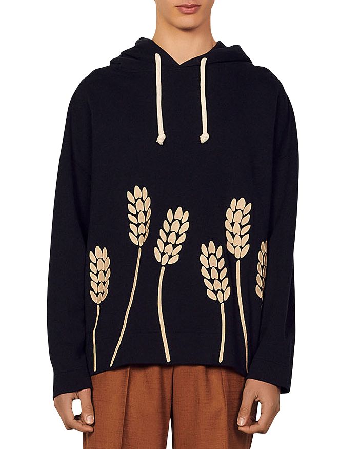 Sandro Organic Cotton Wheat Hoodie Bloomingdale\'s 