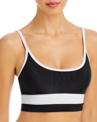 Beach Riot Eva Colorblock Rib Bikini Top
