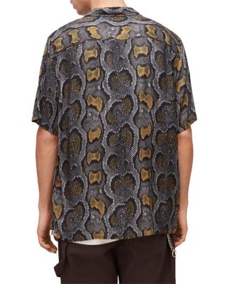 Copperhead Print Short Sleeve Camp Shirt